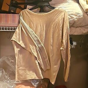 Vita Milano embellished sleeve sweater